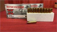 Winchester 243 Brass, 40 empty rounds