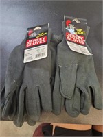 New 2 pair jersey gloves size large