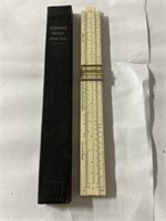 Vintage slide ruler with box