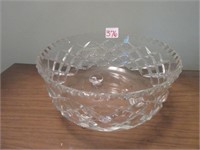 .footed crystal bowl