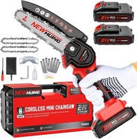 Mini Chainsaw 6-Inch Cordless - Handheld Electric