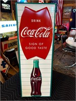 28 x 10” Metal Embossed Coca-Cola Sign