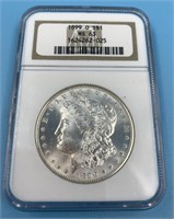 NGC Graded, Morgan Silver dollar  1899 O MS 63