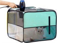 Pet Dog Cat Drying Box | Anti-Hair Flying | Portab