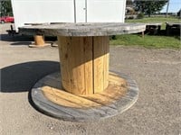 Very large wood spool