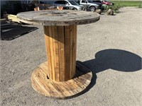 Large wood spool