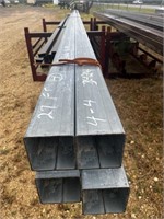 LL1- 4X4X27 Galvanized Square Tubing