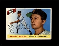 1955 Topps #42 Windy McCall VG to VG-EX+