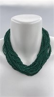 Seed Bead Multistrand Necklace **
