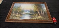 Framed Signed Painting Wall Art