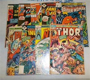 Lot of 9 Assorted Comics - condition varies
