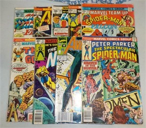Lot of 9 Assorted Comics - condition varies
