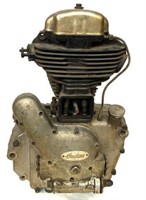 Vintage Indian Motorcycle Engine.
