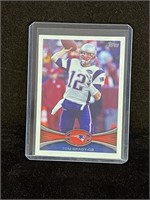Tom Brady PATRIOTS 2012 Topps NFL Football Card