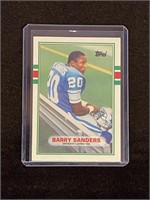 Barry Sanders 1989 Topps Traded NFL ROOKIE CARD