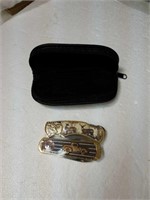 Franklin mint pair of knives with case