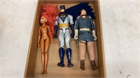 Lot of 3 Dolls, Batman, Star Wars and Ladybug