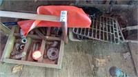 Hitachi grill and wooden container of  metal