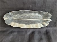 Mid-Century Hammered Pewter Tray