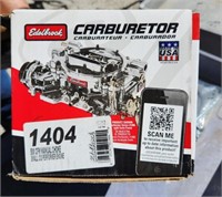 Edelbrock Carburetor in box with gaskets