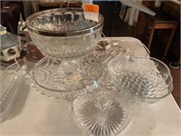 Glass Serve Ware Bowls & Trays