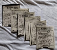 7 WWII 1944 Letters from U.S Soldier to Wife