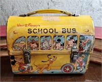 Walt Disney school bus metal lunch box, no thermos