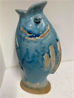 Vintage Standing Fish Vase 10”  k