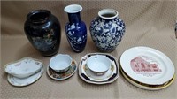 Oriental Vases, Handpainted Nippon, Oriental