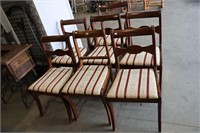 7 ANTIQUE UPHOLSTERED CHAIRS