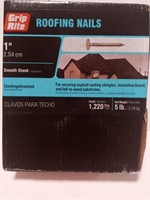 Grip Rite Smooth Shank 1in 1220ct 5lbs Roofing