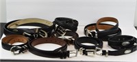 Assortment of Fine Leather Belts