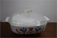 Vtg. Corning Ware,Country Festival,Covered