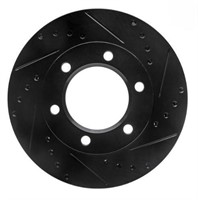 Drilled and Slotted Front Side Brake Rotor