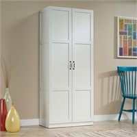 Sauder Select 2-Door Tall Storage Cabinet  White F