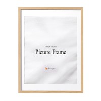 eletecpro 18x24 Picture Frame Made of Oak Wood and