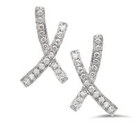 X Diamond Earrings