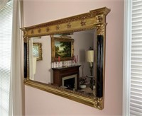 STUNNING VINTAGE GOLD GREEK ROMAN STYLE MIRROR