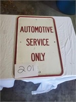 AUTOMOTIVE SERVICE METAL SIGN