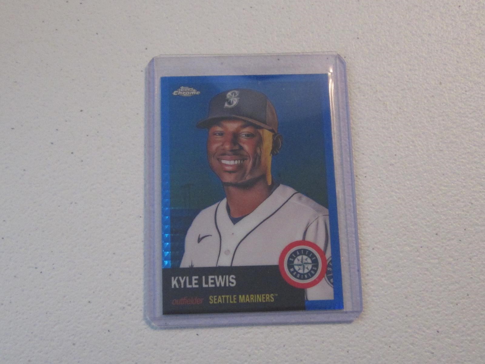 2022 TOPPS PLATINUM KYLE LEWIS BLUE PRISM