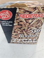 550 round box of 22 long rifle box is not sealed