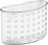 (U) iDesign Suction Bath Organizer Caddy- Clear