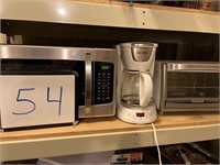 Microwave, Toaster Oven, & Coffee Maker