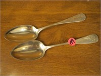 Lot of (2) Large Sterling Silver Spoons