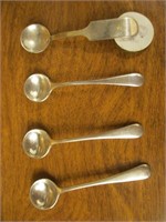 Lot of (4) Sterling Silver Salt Spoons