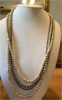 Massive Miriam Haskell pearl necklace