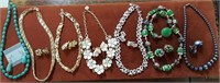Necklace and earring sets, (7)