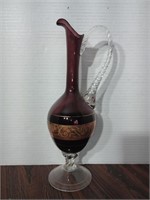 Beautiful MCM Empoli twisted handle decanter.