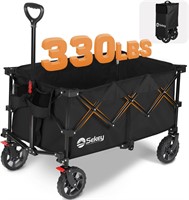 Sekey Folding Wagon  330lbs  All-Terrain  Black