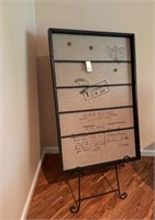 Pin Board On Easel For Decor